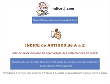 Tablet Screenshot of indicetj.com